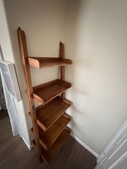 Wooden Ladder Shelf
