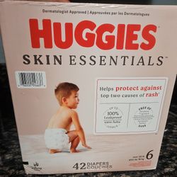 Huggies Skin Essentials Diapers Size 6 $22