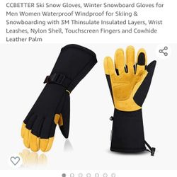 BRAND NEW SKI SNOW GLOVES/WINTER SNOWBOARD GLOVES UNISEX (M SIZE)