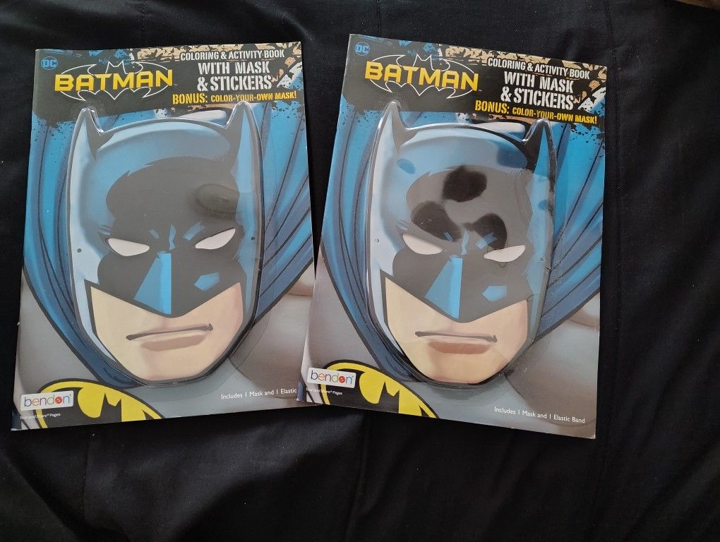 Brand new Bendon Batman Coloring and Activity Book with a bonus mask and stickers