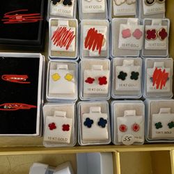 Earrings And Rings Each Have Diffrent Price 10k Solid