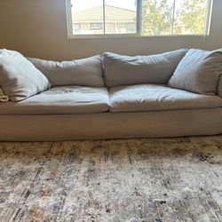 Cream Sectional Couch Set & RUG