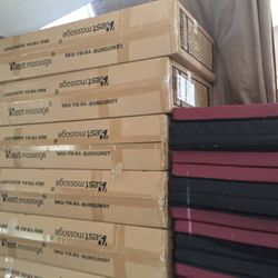 12 Matching Gym Exercise Folding Mats 4ftx8ft 2in Burgundy 