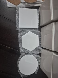 72Pieces Sublimation Blanks Coasters