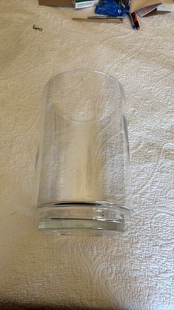 Glass tall vase