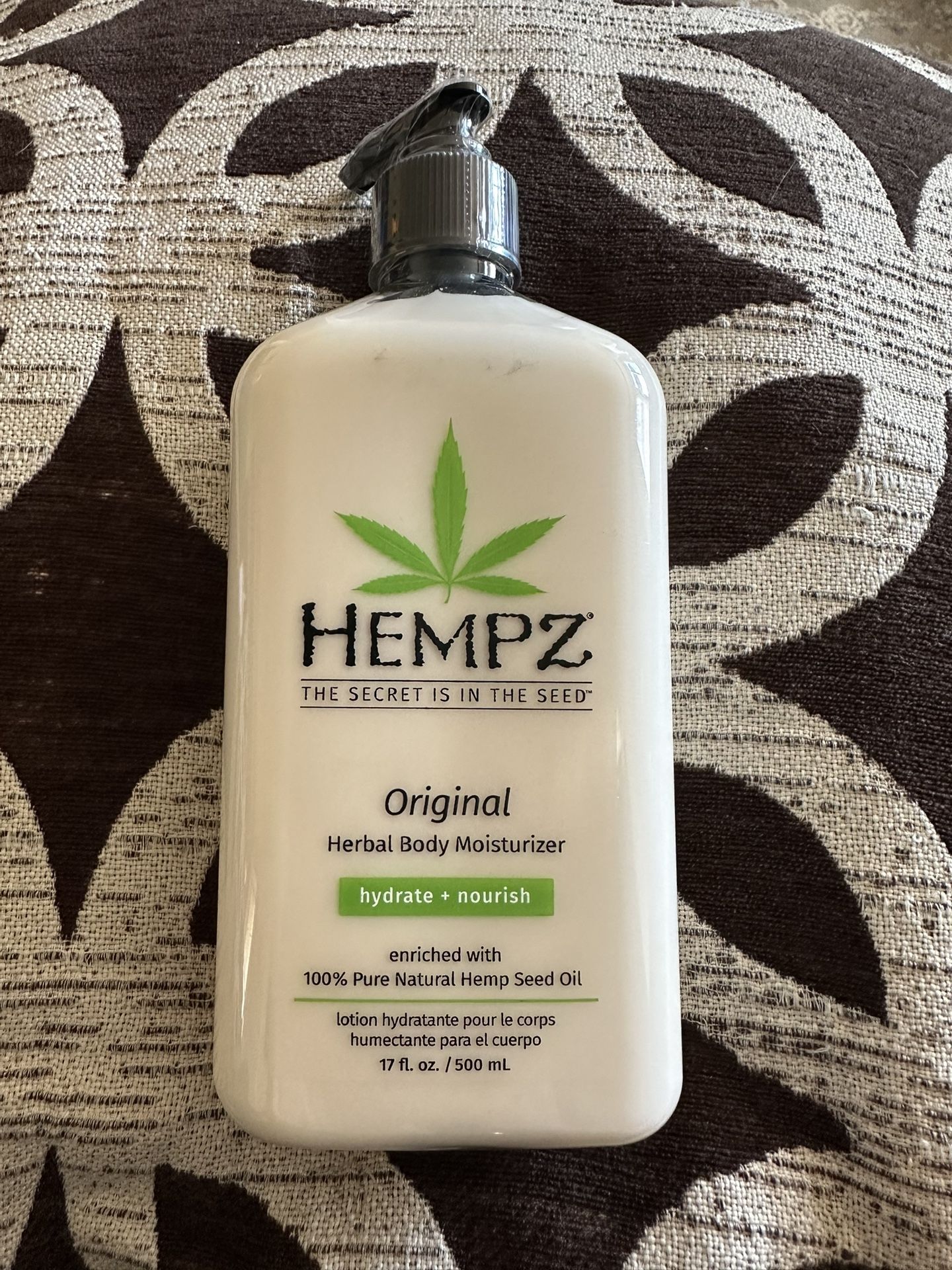 New unopened. Hemps original herbal body moisturizer 17fl oz