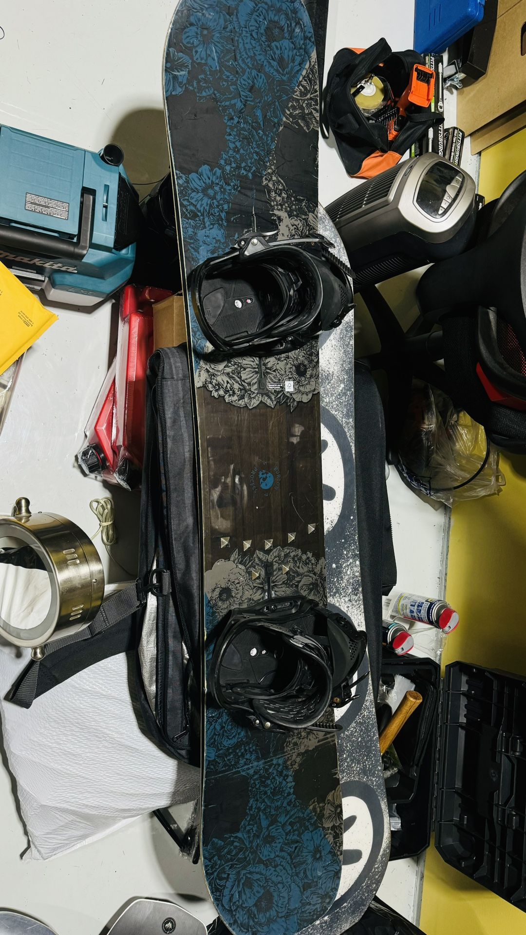 Burton Process Off axis snowboard with Burton Genesis EST binding
