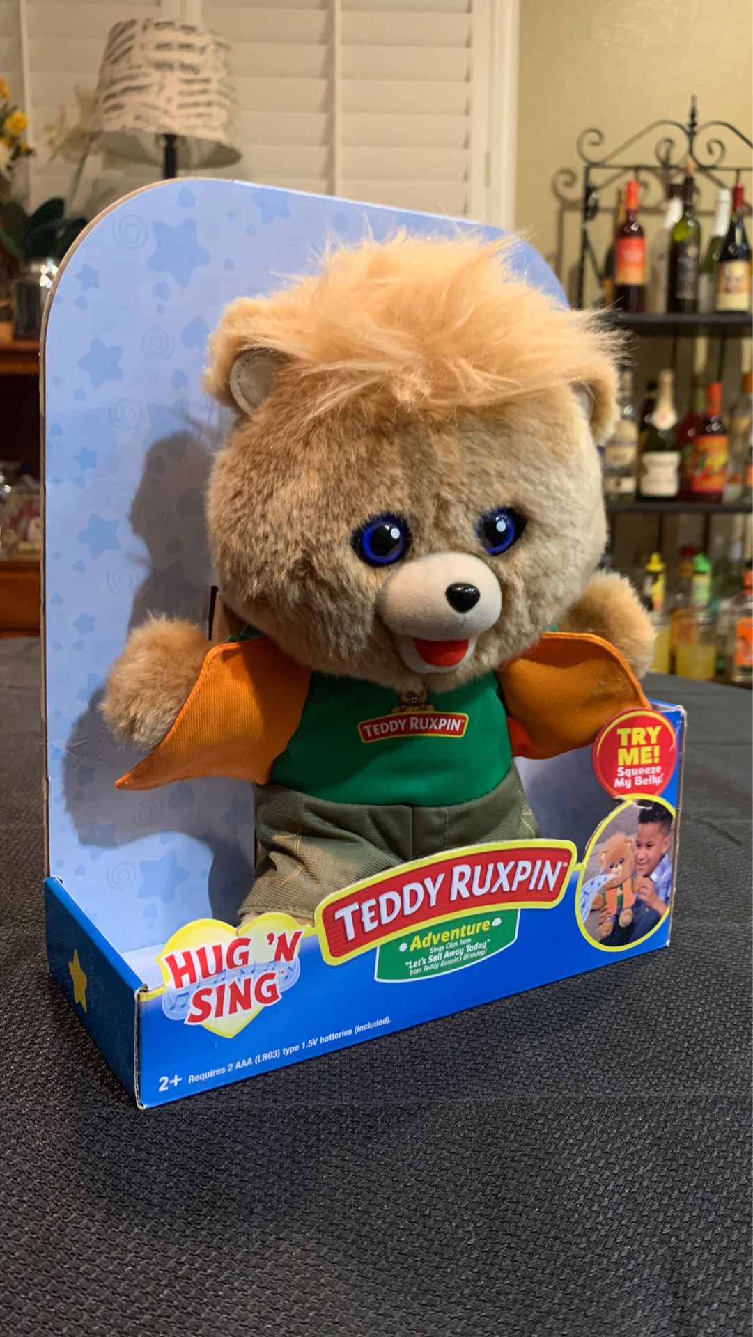 Teddy Ruxpin signing teddy bear