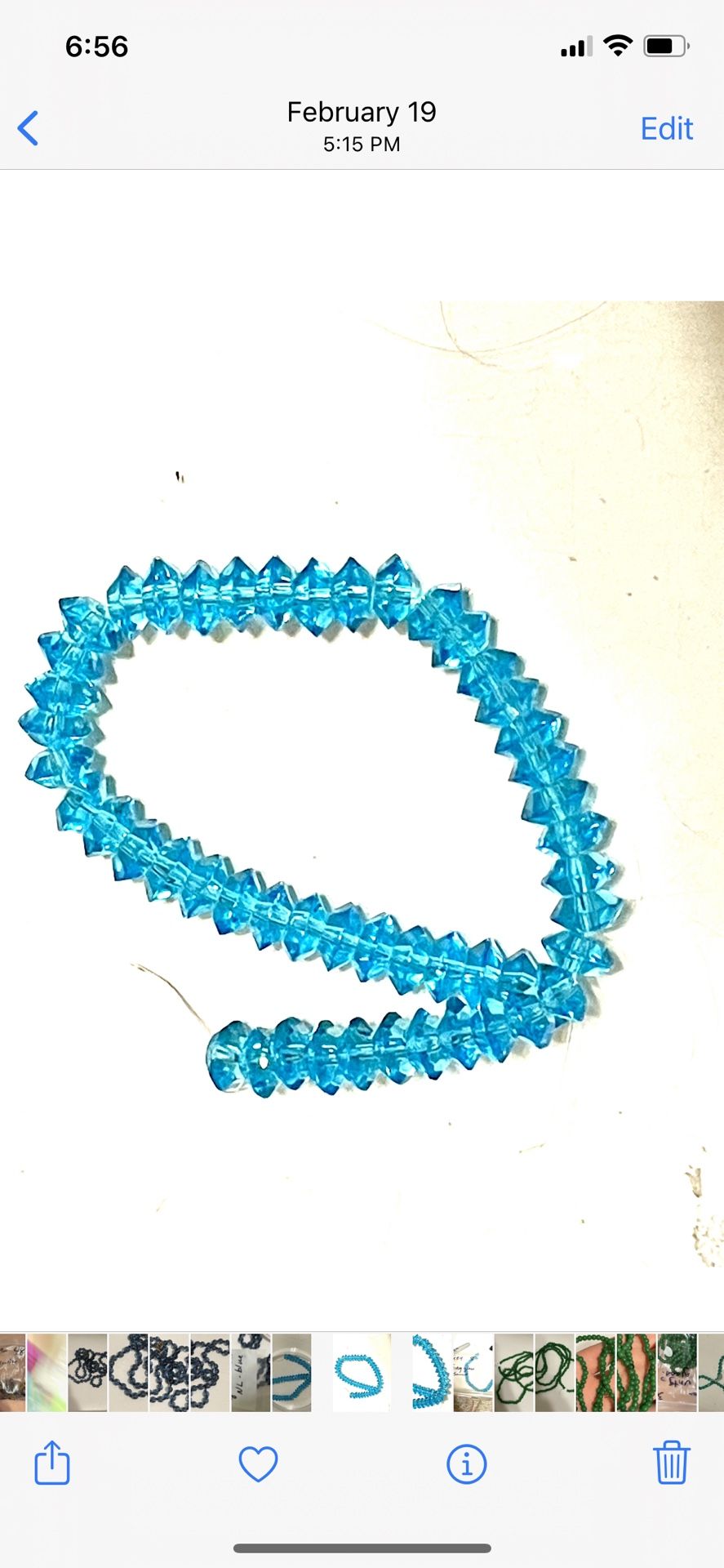 Lot Of Turquoise Glass Beads 