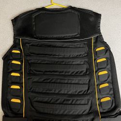 Motorcycle Black/Yellow Vest Jacket