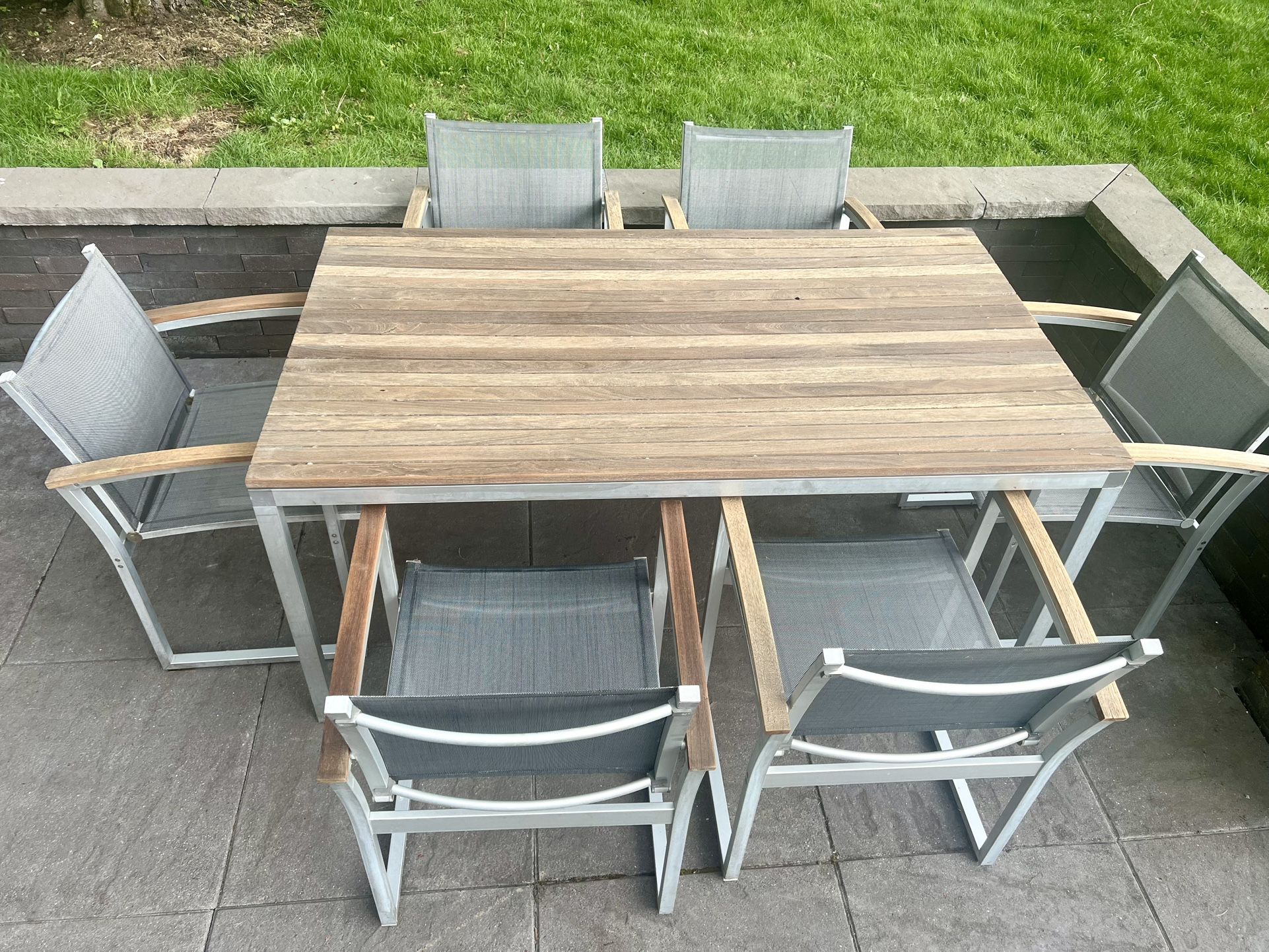 7 Piece Premium IPE & Aluminum Outdoor dining set from Room & Board