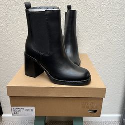 New Steve Madden Women’s Black Ankle Boots, Size 7