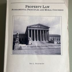 Property Law Fundamental Principles And Moral Concerns Ira L. Shafiroff