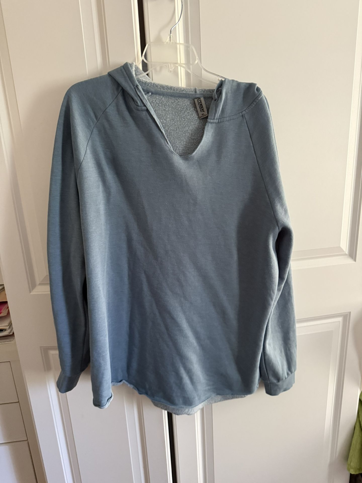 Blue hooded sweatshirt #hoodies Size xl