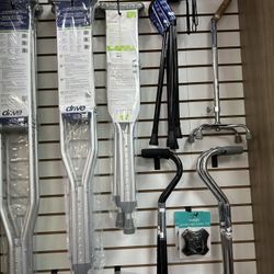 Crutches And Cushion Pads. Financing Available ✅ 