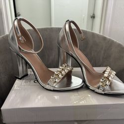 Gold With silver Heels