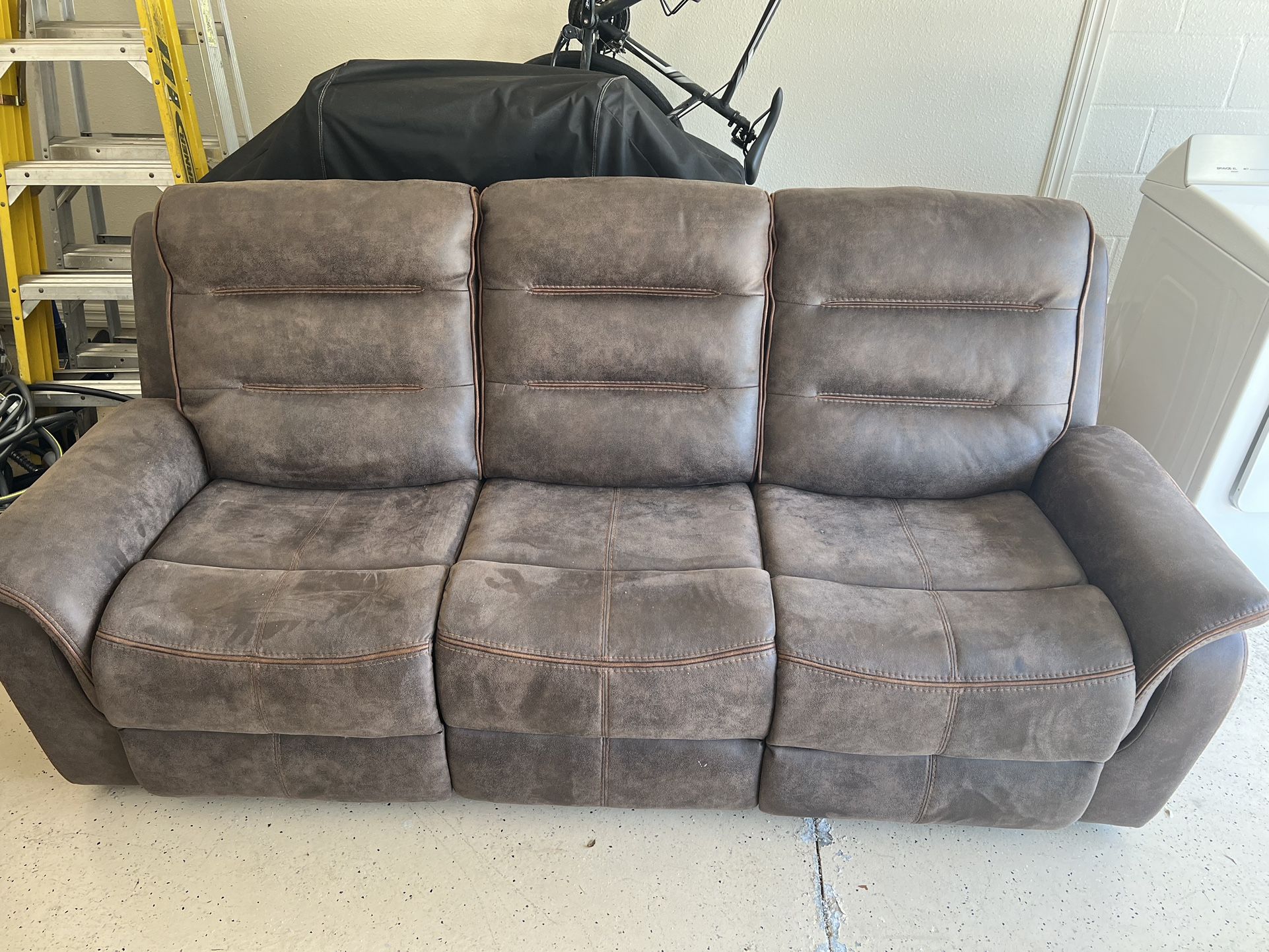 Double Recliner Couch