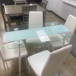 New Dining Table With 4 Chairs For $249