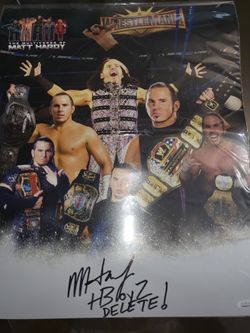 Matt Hardy Signed Poster