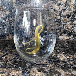 “L” Initial Drinking Glass - Great Condition!
