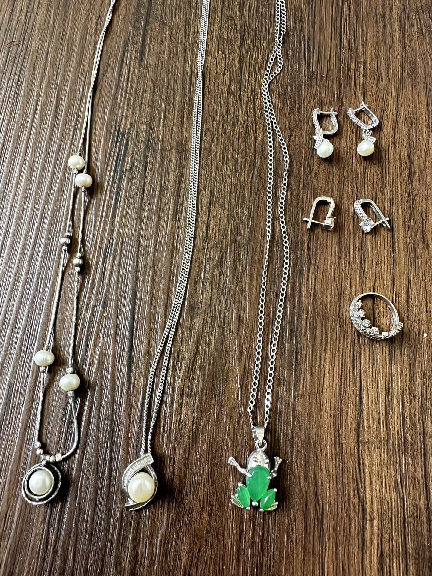 Assorted Silver Jewelry Set
