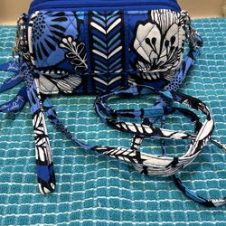 Vera Bradley All In One Crossbody in the Blue Bayou pattern