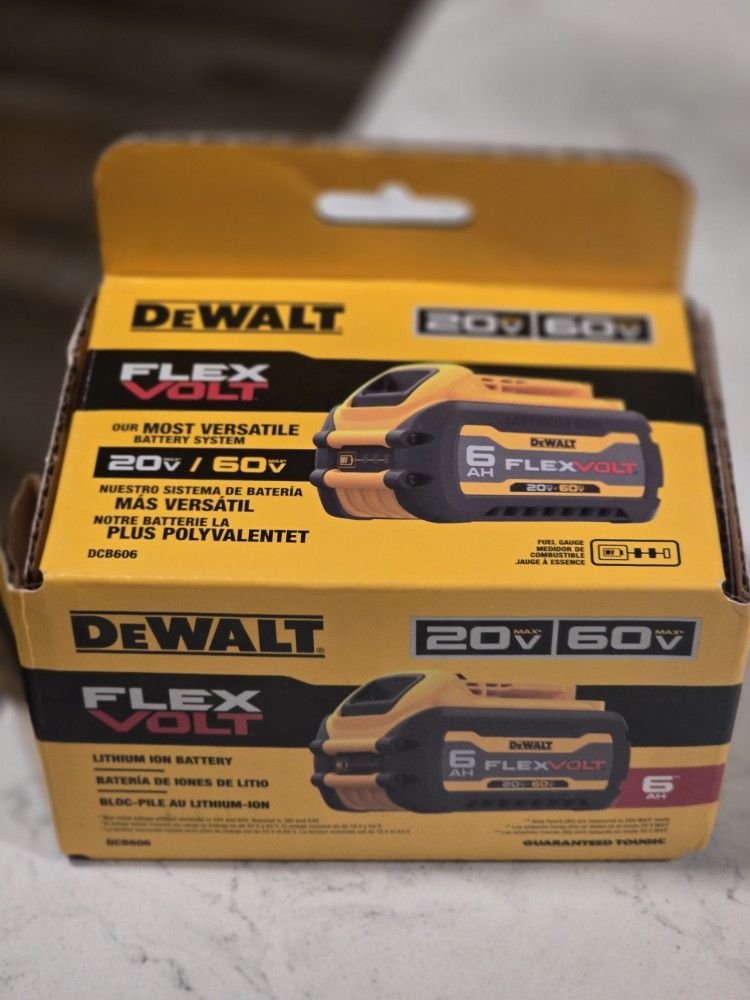 DeWALT FLEXVOLT 20V/60V 6.0Ah Battery (DCB606
