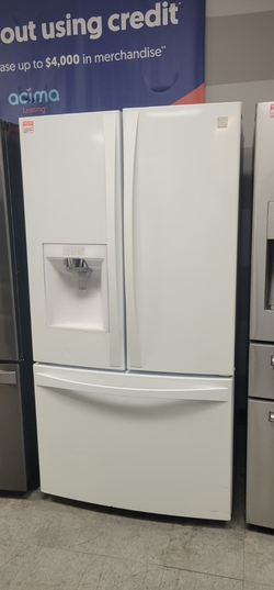 Kenmore Elite French Door Fridge – White, Water Dispenser, 26 cu ft