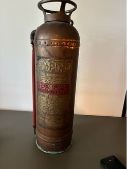 Vintage Copper & Brass Fire Extinguisher