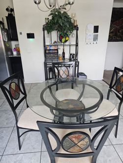 table and display cabinet