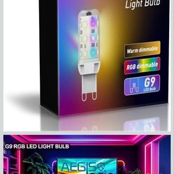 4.1 (18)

Visit the Aegislogic Store

Upgraded G9 RGB Color Changing LED Light Bulbs 2w, Remote Controlled Sync & Memory 4 Moods Dimmable, No Alexa Sm