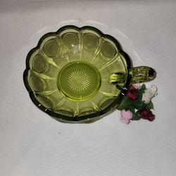 Coin Glass. Fostoria Glass Company Nappy.