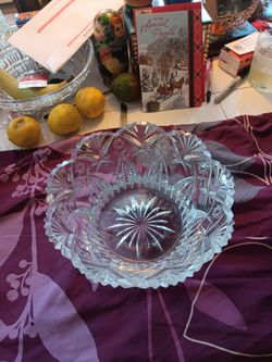 Crystal fruit bowl