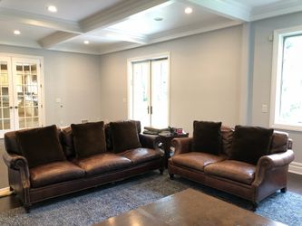 Ralph Lauren leather Sofa & Loveseat
