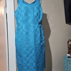 JONES STUDIO BLUE DRESS SIZE 10 NEW