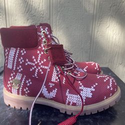 Ugly Sweater Timberlands (Brand New)Size 9.5 