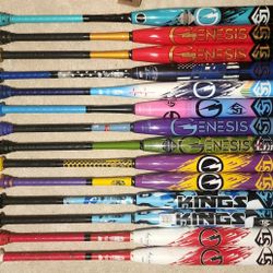 SLOWPITCH SOFTBALL BAT - Louisville Slugger Genesis Slow Pitch Bat 240 USSSA UTrip 26oz 27oz 28oz endloaded balanced NIW LS Bats