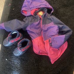 Girls Coat And Boots