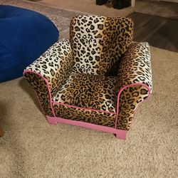 Small Leopard Print Chair Child Size