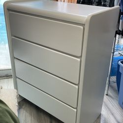 White Solid Wood Dresser Chest Of Drawers