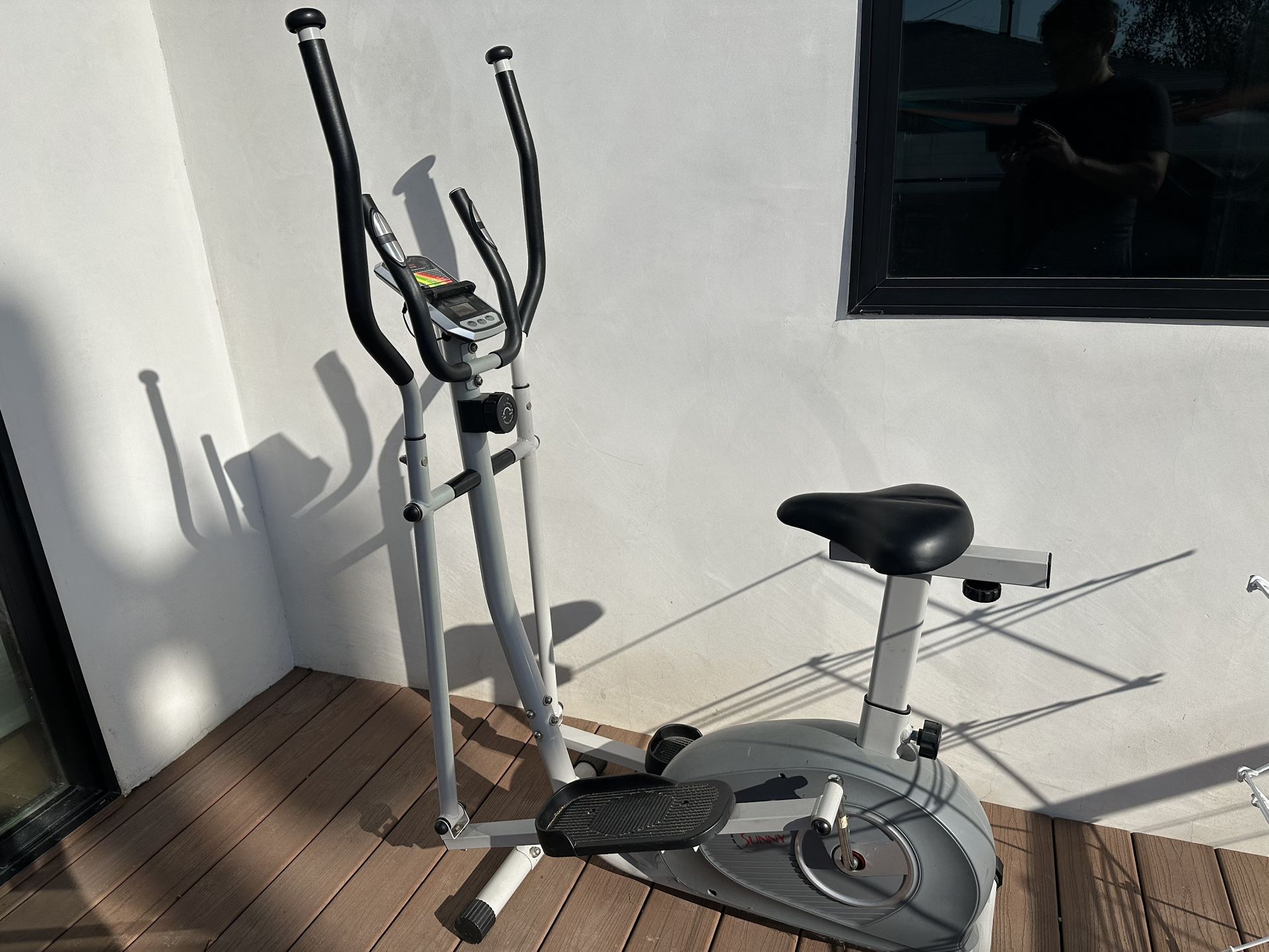 2 In 1 Magnetic Elliptical Upright Bike