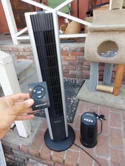 Bionaire 40” Tower Fan with Small Bionaire Fan COMBO and REMOTE BTF4002