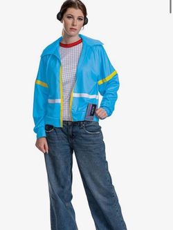 Stranger things blue jacket cosplay adult/kids Halloween costume