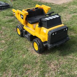  12V Kids Ride On Car Dump Truck, Caterpillar