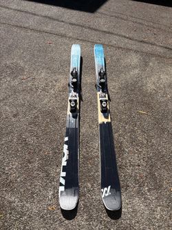 Volkl 90-Eights skis with bindings 184cm