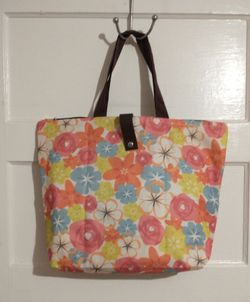 Floral Canvas Tote