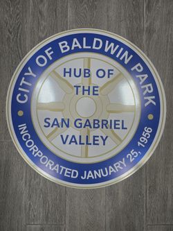 City Of Baldwin Park Aluminum Reflective Street Sign 