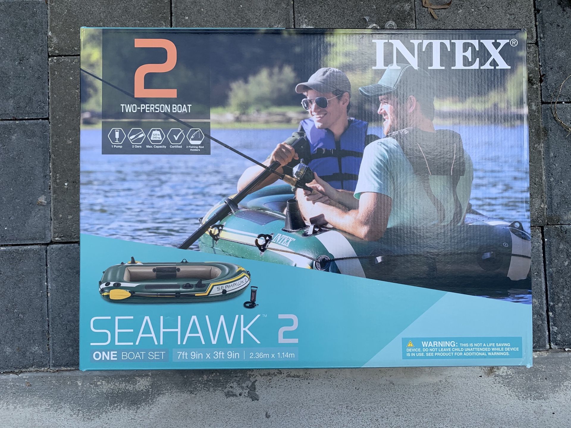 Intex seahawk 2 boat kayak set