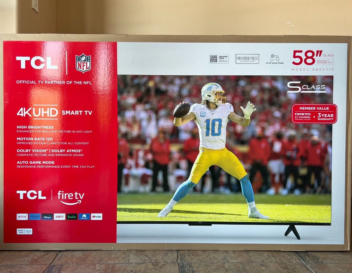 4K 58 inch TCL Smart Fire TV