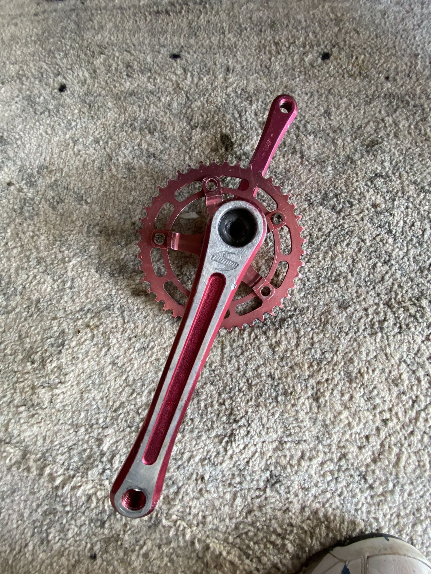 TAKAGI Tourney 44 japan 170 red BMX 3 piece crank for Sale in Bell
